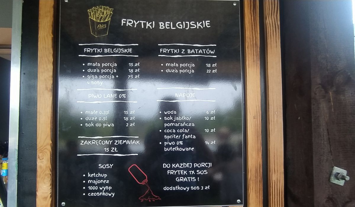 Zakrzówek w Krakowie. Ceny jedzenia - Pyszności; Fot. mat. własne