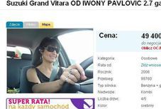 Iwona Pavlović sprzedaje auto