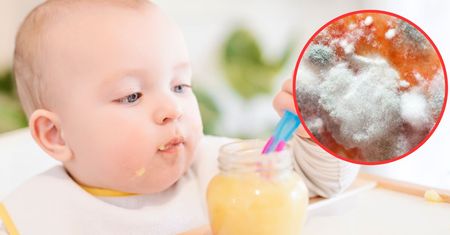 Maluszek zjadł spleśniałe jedzenie. Jego mama była przerażona
