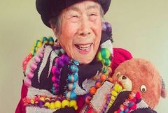 93-latka nietypową modelką u swojej wnuczki