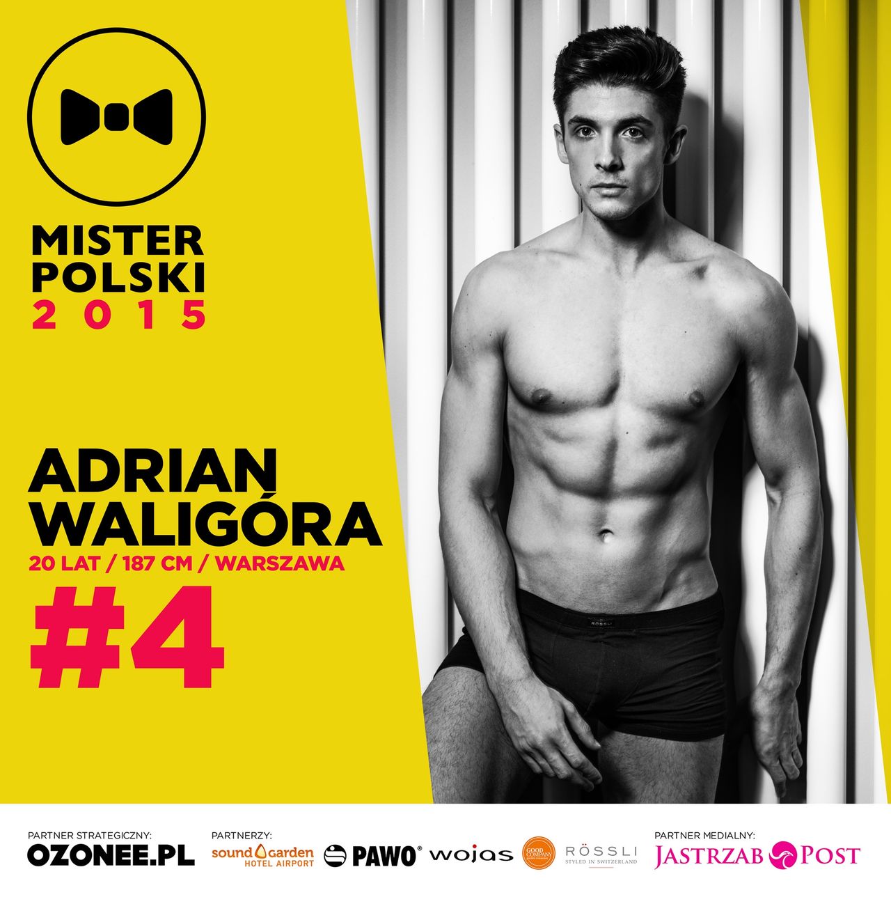 Adrian Waligóra - nr 4 - Mister Polski 2015