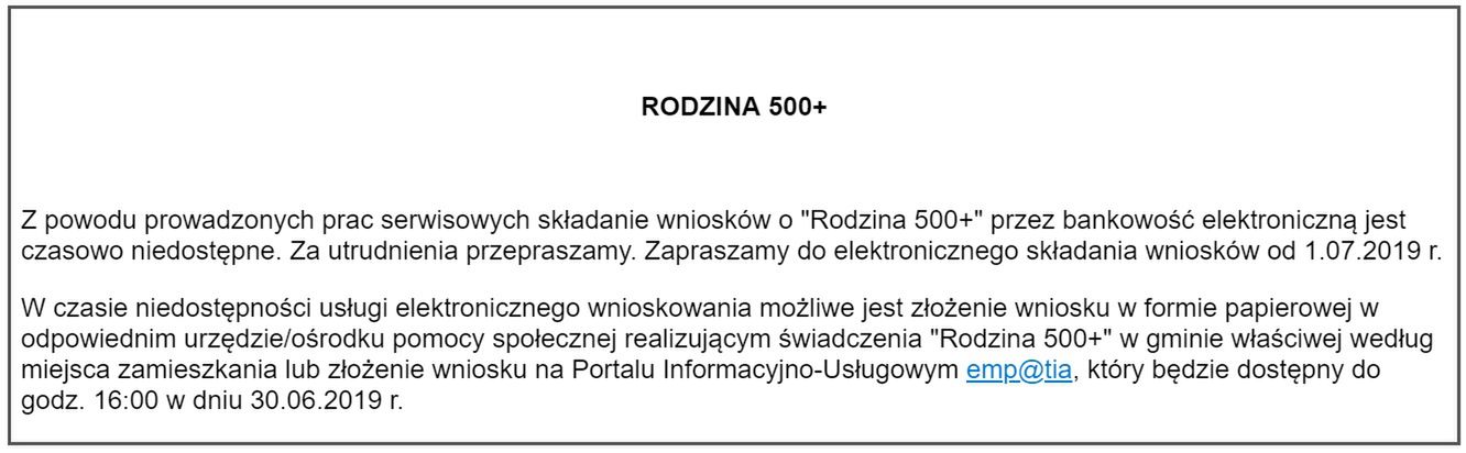 Czyżby programy socjalne przerosły możliwości polskiego systemu bankowości? 