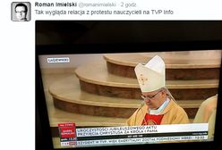 Burza na Twitterze. Czy TVP Info słusznie pokazała uroczystość intronizacji zamiast manifestacji nauczycieli?