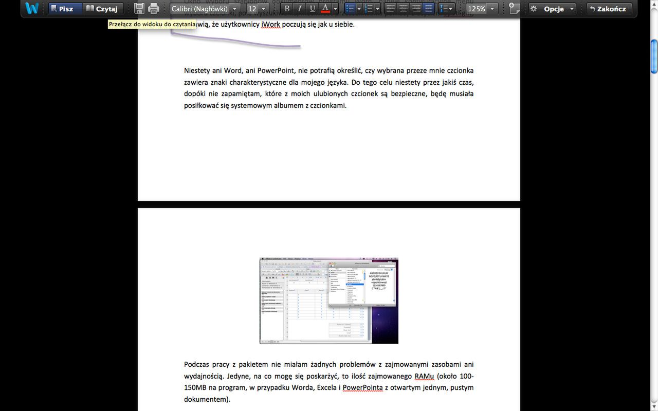 Pełnoekranowy Word to praca bez rozpraszania