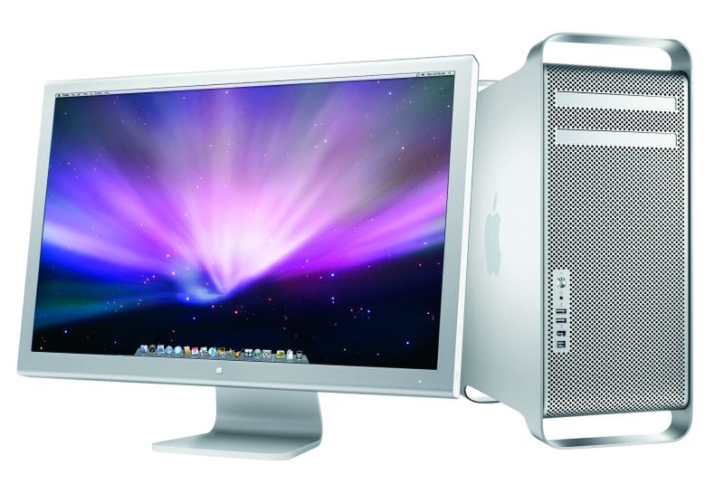 Apple Cinema Display i Mac Pro.