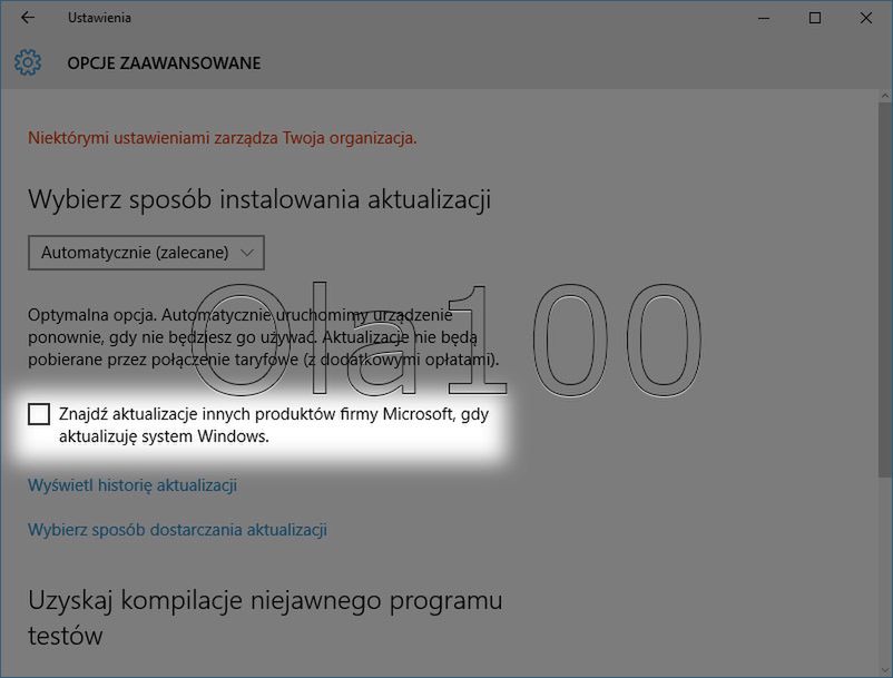 Aktualizacje innych produktów Microsoft