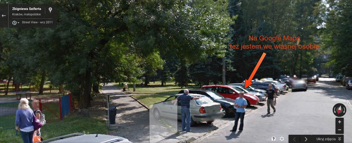 Czasem zabawnie jest dowiedzieć się, że jestem elementem Google Maps.