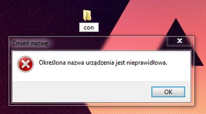 O Bill Gatesie, zarezerwowałeś sobie nazwy folderów?