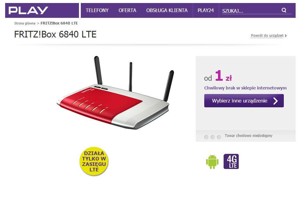Fritz!Box 6840 LTE – Niemka nieurodziwa, choć funkcjonalna. Test routera z kartą Play 2