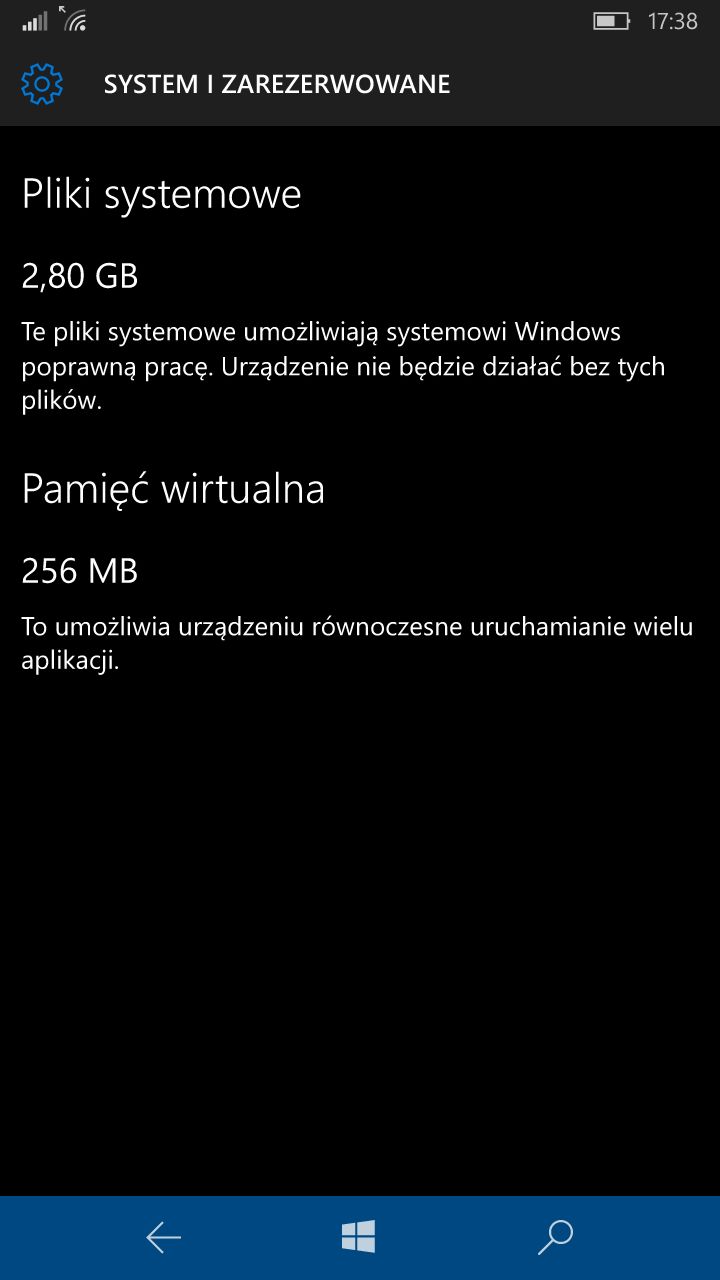 Spójrzcie na zajmowaną przez system pamięć - nie wiem skąd te lamenty o niby ~5 GB