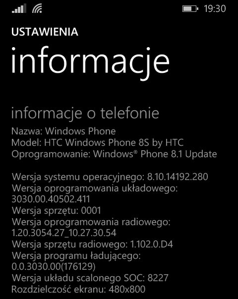 Dzięki Microsoftowi HTC 8s można zaktualizować do Windows 8.1 pomimo tego, że firma HTC ma to w nosie.