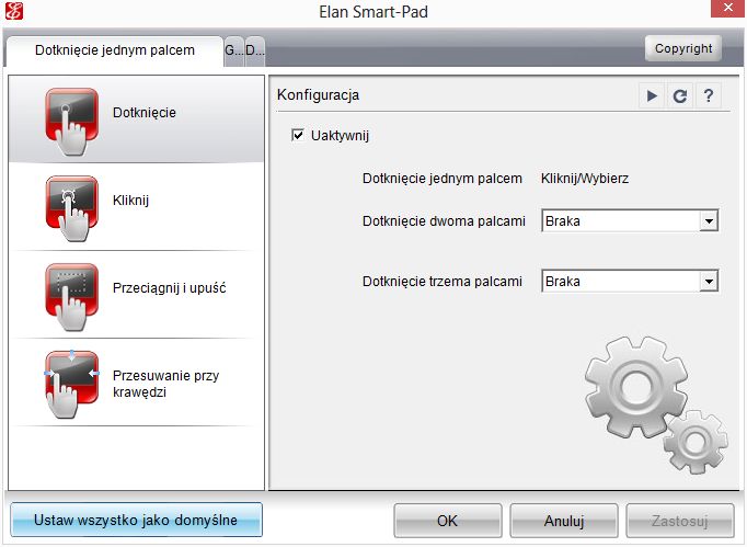 Oprogramowanie Elan Smart-Pad