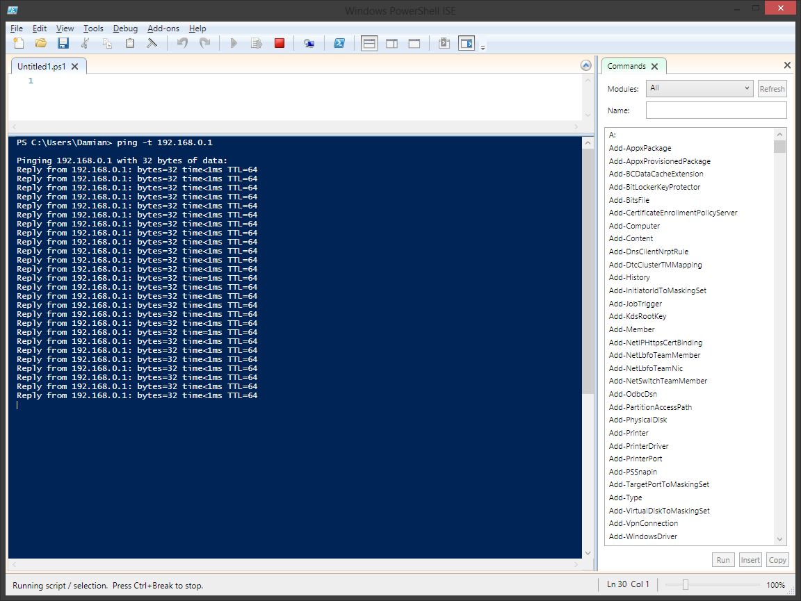 PowerShell z poleceniem które zna chyba każdy ;)