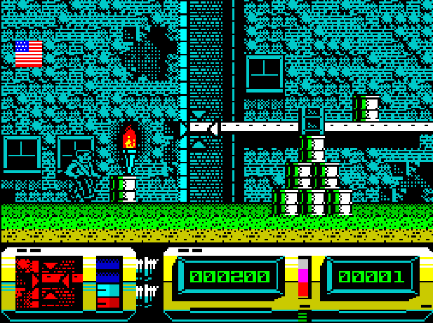 Przykład grafiki z gry: ZX Spectrum