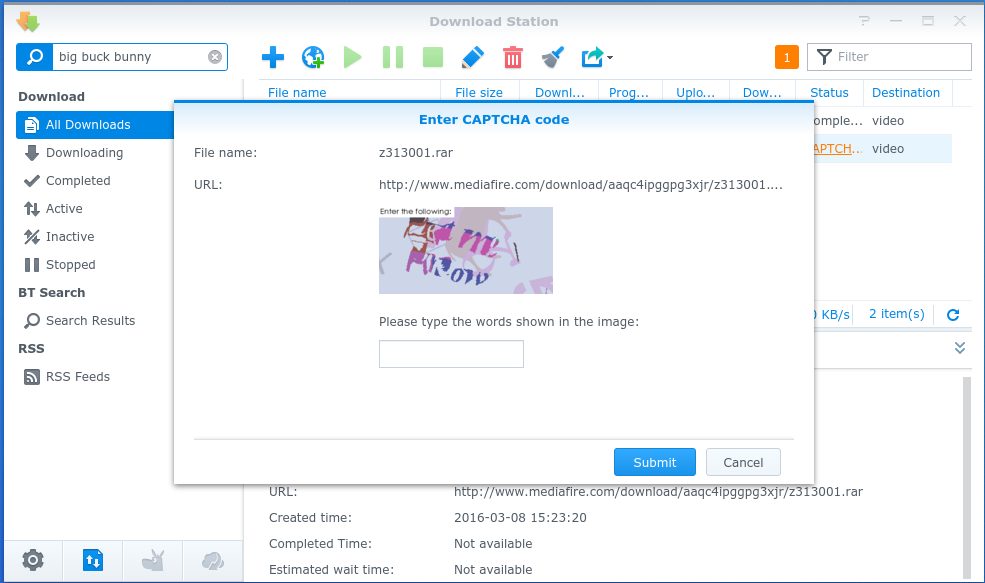 Testy CAPTCHA niestraszne nowemu Download Station
