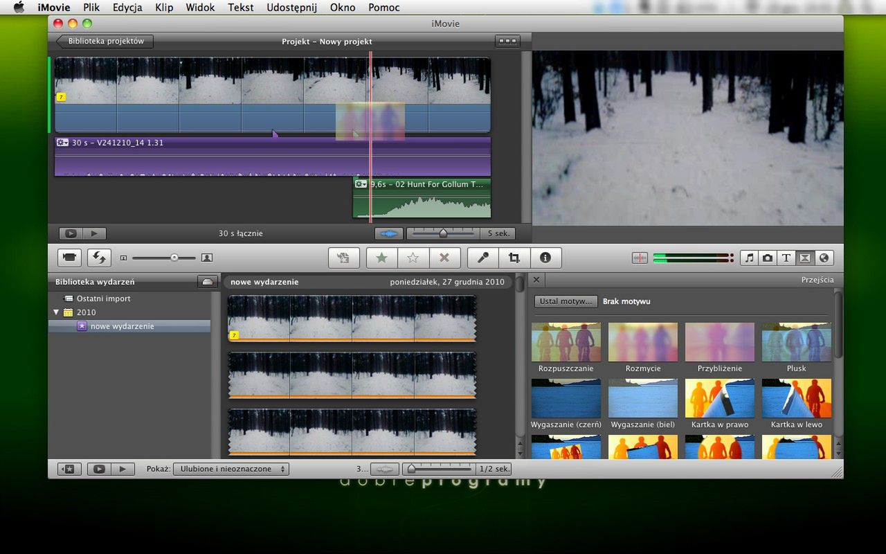 Przejścia między scenami