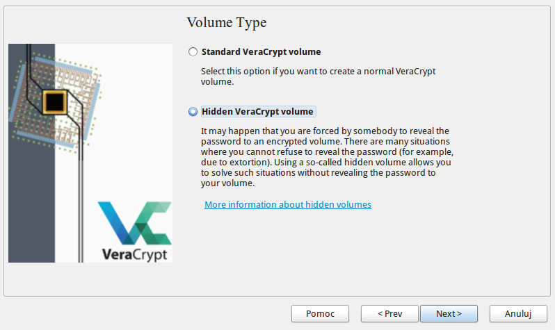 Ukryty wolumen na Linuksie