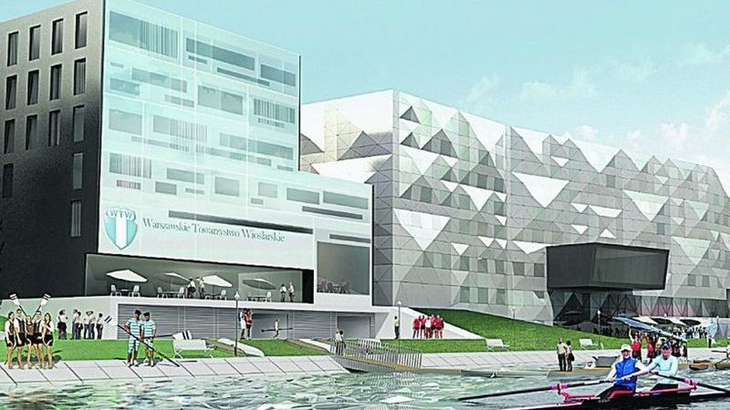 Tak będzie wyglądał kompleks budynków Warszawskiego Towarzystwa Wioślarskiego