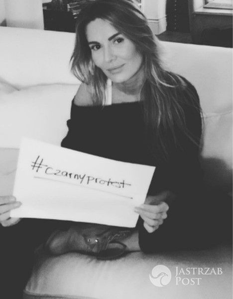 Hanna Lis popiera "Czarny protest"