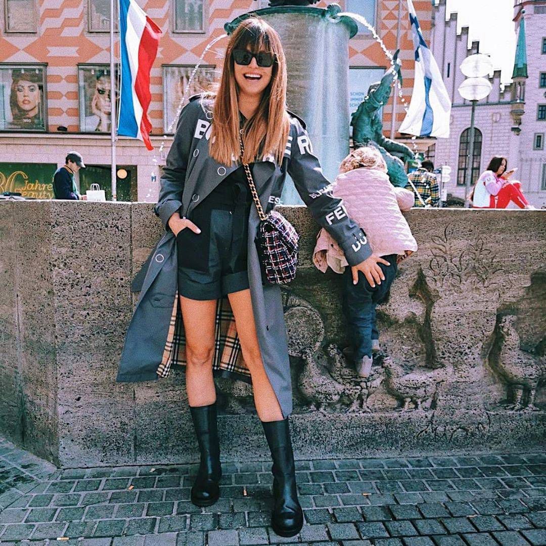 Anna Lewandowska na spacerze