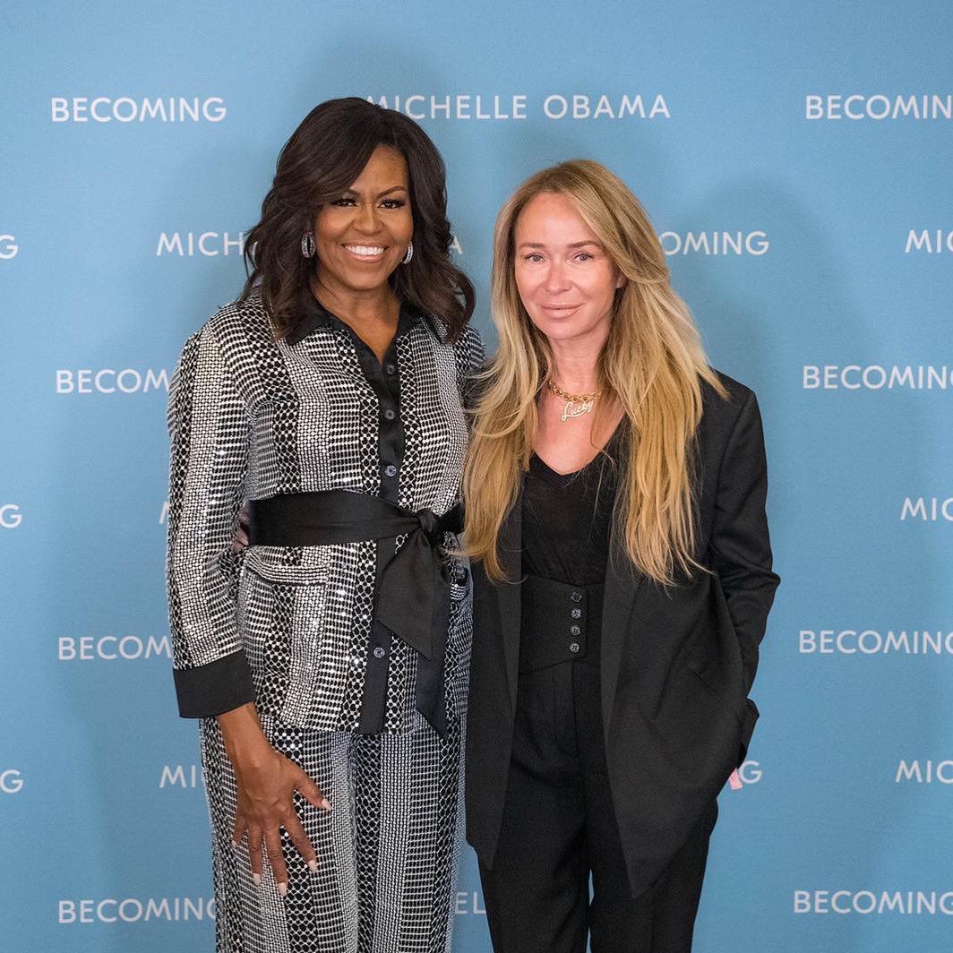 Joanna Przetakiewicz z Michelle Obamą