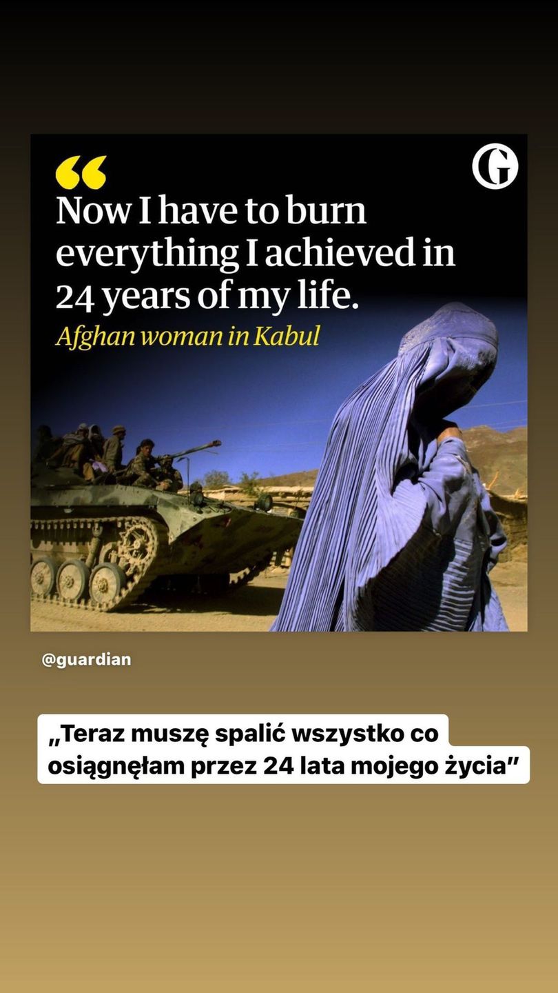 Kinga Rusin komentuje sytuację w Afganistanie