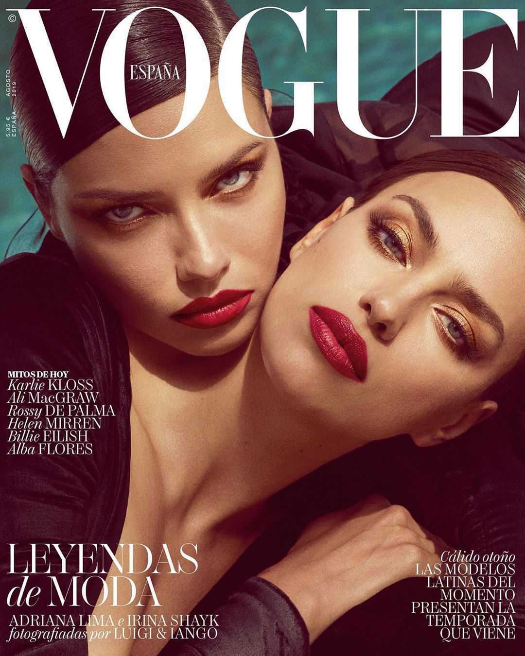 Irina Shayk i Adriana Lima sesja zdjęciowa dla magazynu Vogue- Instagram