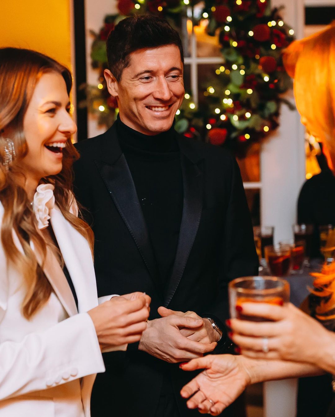 Anna i Robert Lewandowscy - Przyjęcie u Joanny Przetakiewicz
