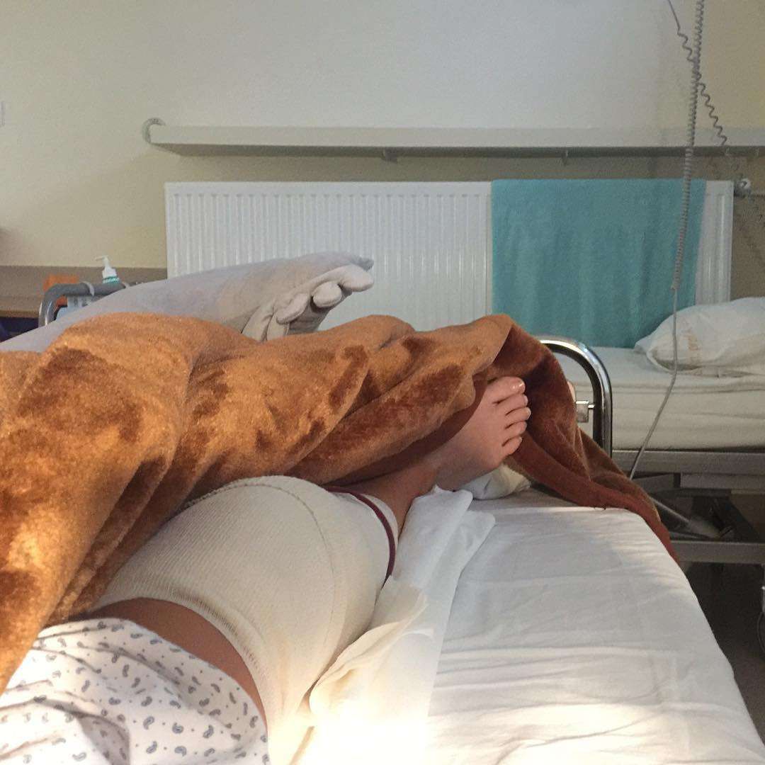Magdalena Różczka trafiła do szpitala na ortopedię
