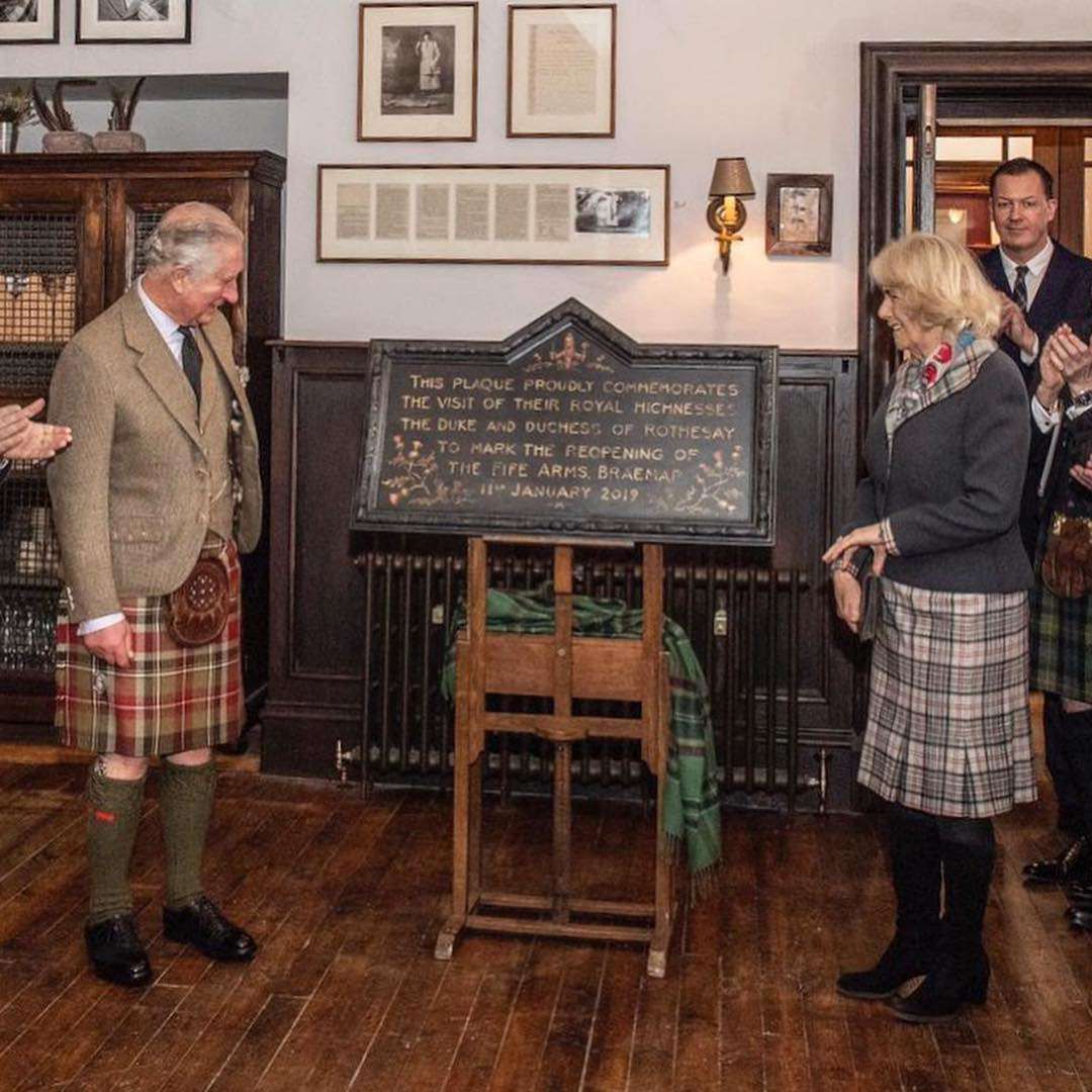 Księżna Camilla i książę Karol w Szkocji