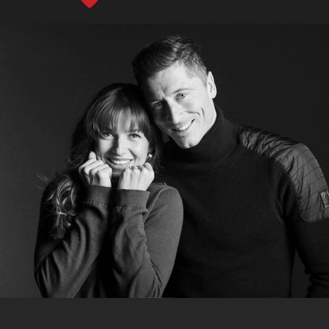 Anna Lewandowska i Robert Lewandowski  - Walentynki 2019