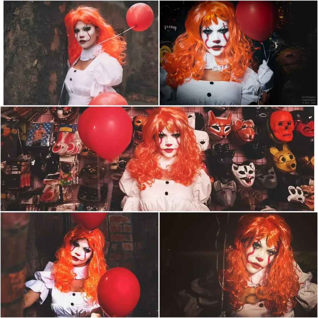Żona Krzysztofa Skiby jako morderczy clown (fot. Instagram)
