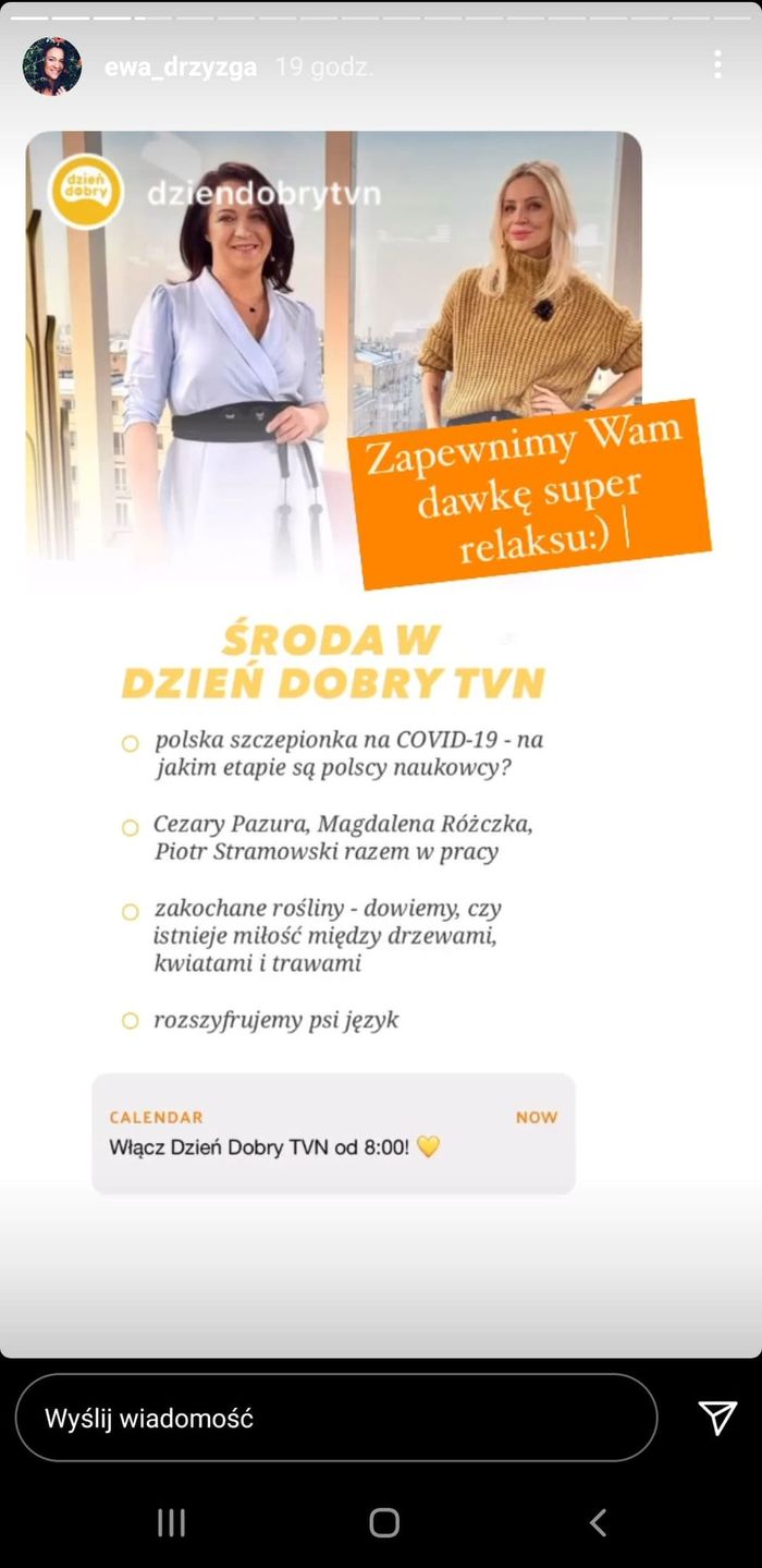 Media bez wyboru - Ewa Drzyzga w nocy przygotowywała się do środowego programu