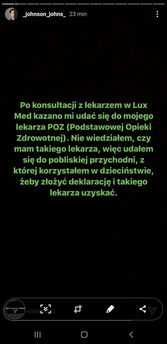 Syn Beaty Tadli ma koronawirusa - relacja