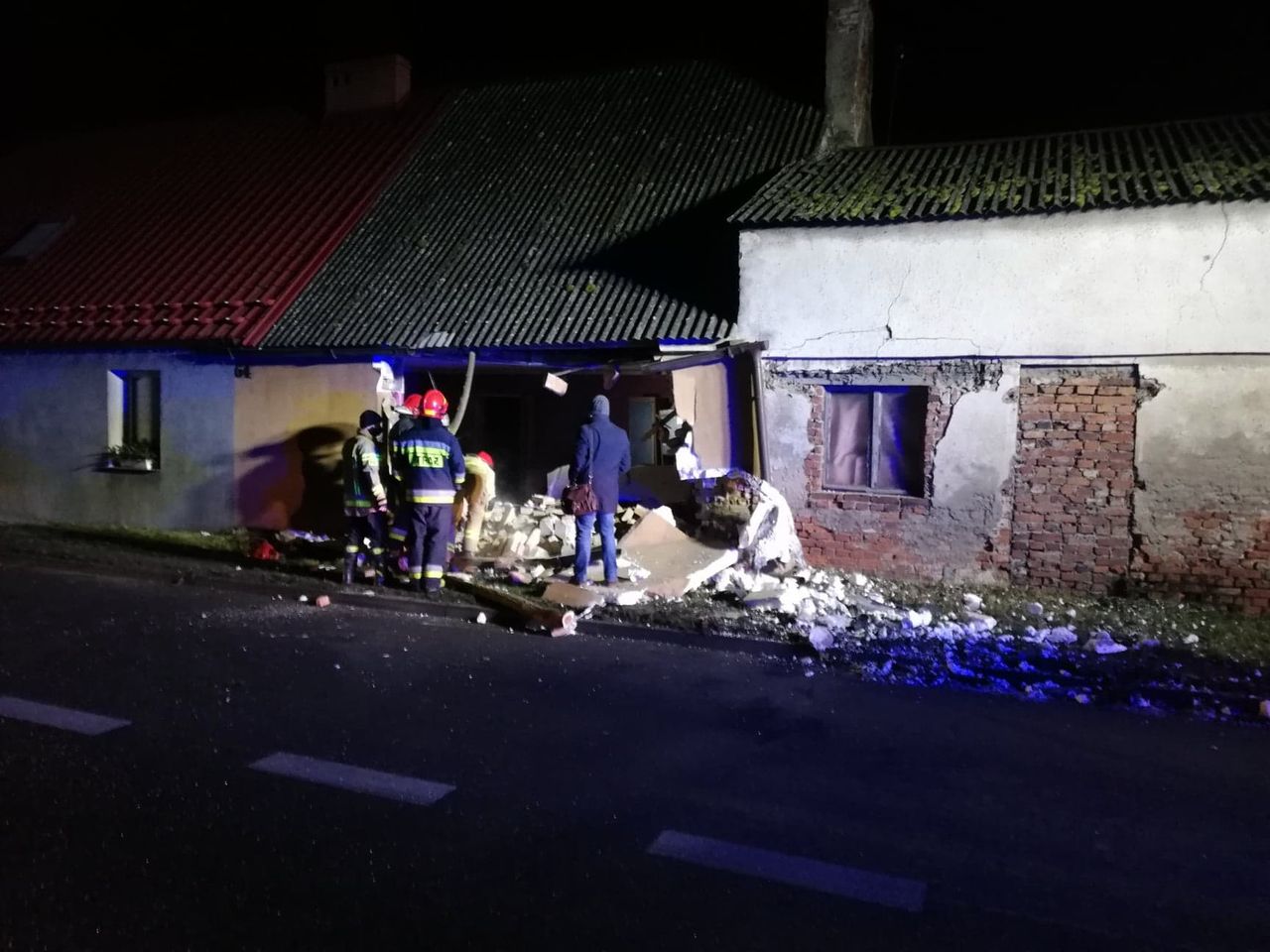 Pijana wjechała w dom