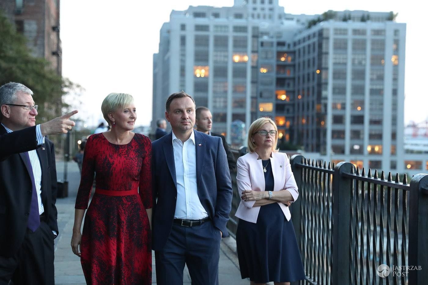 Andrzej Duda i Agata Duda w Nowym Jorku - wrzesień 2016