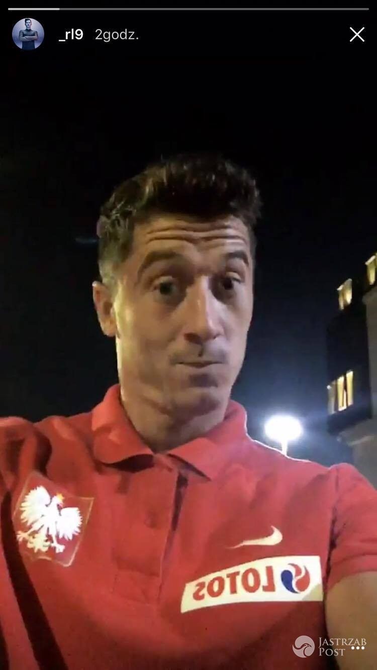Robert Lewandowski wygłupia się na Instagramie