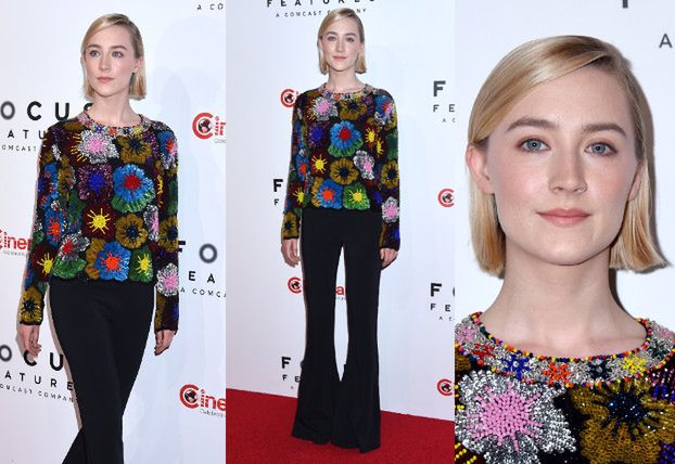 Saoirse Ronan w babcinej stylizacji na Cinemacon