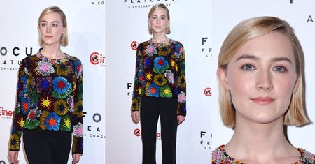 Saoirse Ronan w babcinej stylizacji na Cinemacon