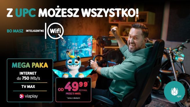 Światłowód, telewizja i Viaplay w Mega Pace od UPC Polska
