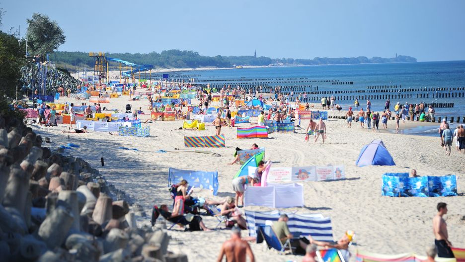 Plaża w Mielnie. Zdjęcie ilustracyjne