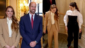 Eleganccy Kate i William ugościli w Windsorze księcia Jordanii. Księżniczka Rajwa zaskoczyła gwiazdorską stylizacją
