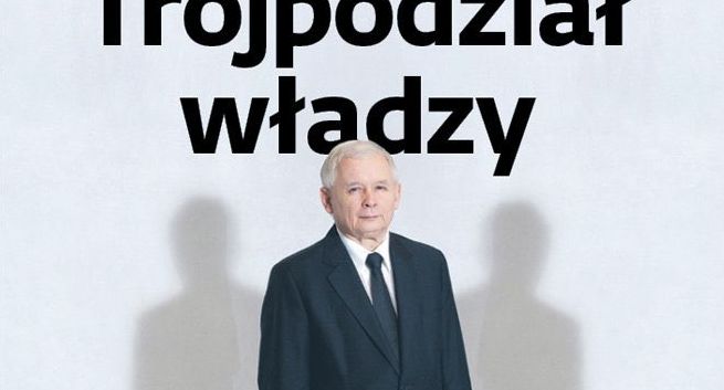 Okładka „Dziennika Gazety Prawnej” z Jarosławem Kaczyńskim i trójpodziałem władzy doceniona także przez konkurentów „DGP”