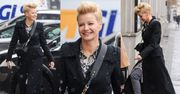 Modna Małgorzata Kożuchowska w zimowej stylizacji