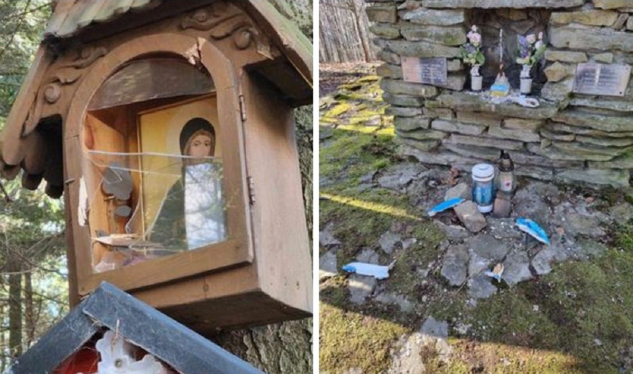 Nieznani sprawcy zniszczyli kapliczki. "Wstyd mi za tych, którzy to zrobili"
