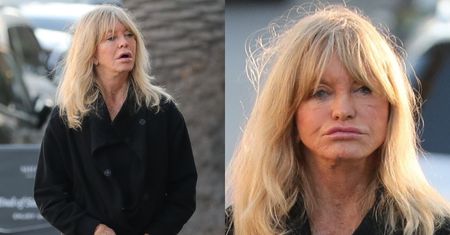 78-letnia Goldie Hawn STROI MINY podczas spaceru w Los Angeles. W sieci krążą plotki o rozstaniu aktorki z Kurtem Russellem (ZDJĘCIA)