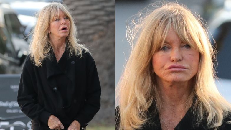 78-letnia Goldie Hawn STROI MINY podczas spaceru w Los Angeles. W sieci krążą plotki o rozstaniu aktorki z Kurtem Russellem (ZDJĘCIA)
