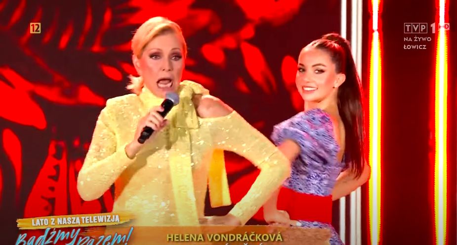 Helena Vondrackova na koncercie TVP. Wystąpiła z playbacku, a to dopiero początek