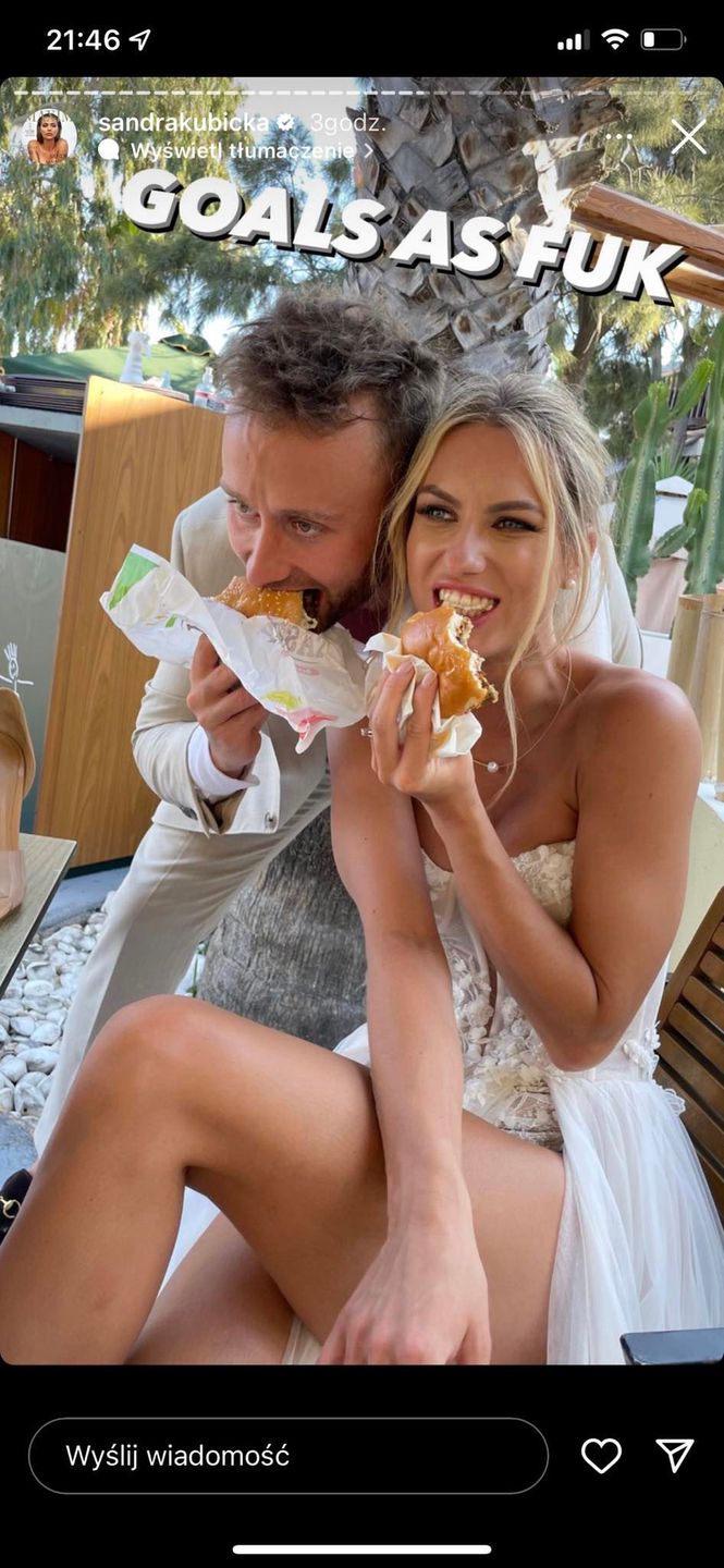 Screen z InstaStories Sandry Kubickiej