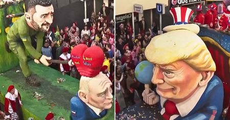 Zwariowana parada w Kolonii. "Młot miłości" na głowie Putina